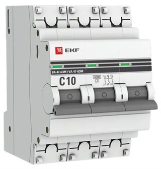 Автоматический выключатель  EKF mcb4763m-6-3-10C-pro 149157