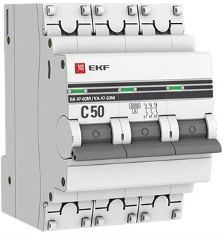 Автоматический выключатель  EKF mcb4763m-6-3-50C-pro 149161