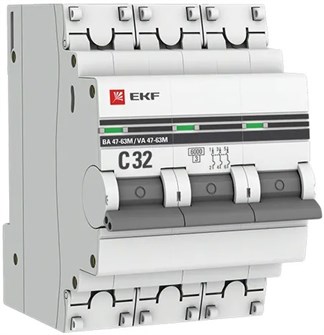 Автоматический выключатель  EKF mcb4763m-6-3-32C-pro 149176