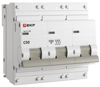 Автоматический выключатель  EKF mcb47100-3-50C-pro 149187