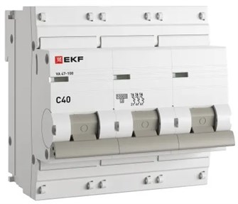 Автоматический выключатель  EKF mcb47100-3-40C-pro 149188
