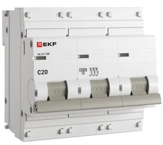 Автоматический выключатель  EKF mcb47100-3-20C-pro 149198