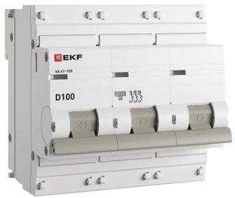 Автоматический выключатель  EKF mcb47100-3-100D-pro 149204