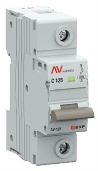 Автоматический выключатель  EKF mcb125-1-125C-av 149224