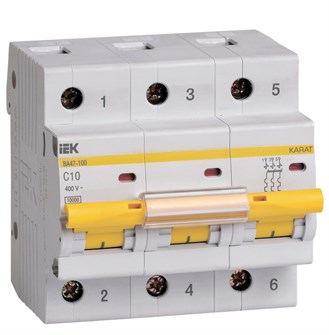 Автоматический выключатель  IEK MVA40-3-010-C 149227