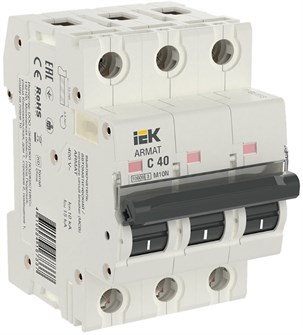 Автоматический выключатель  IEK AR-M10N-3-C040 149256