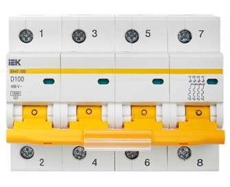 Автоматический выключатель  IEK MVA40-4-100-D 149312