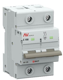Автоматический выключатель  EKF mcb125-2-100C-av 149427
