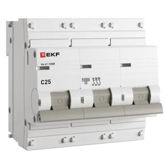 Автоматический выключатель  EKF mcb47100m-3-25C-pro 149428