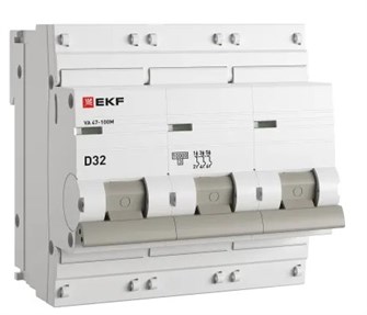Автоматический выключатель  EKF mcb47100m-3-32D-pro 149447