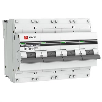 Автоматический выключатель  EKF mcb47100m-4-100D-pro 149453