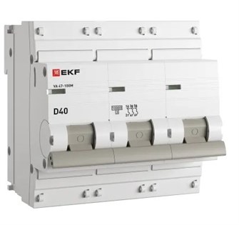 Автоматический выключатель  EKF mcb47100m-3-40D-pro 149458