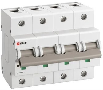 Автоматический выключатель  EKF mcb47125-4-100D 149532