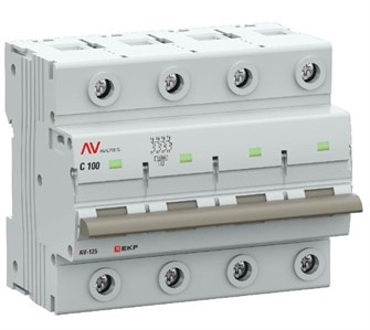 Автоматический выключатель  EKF mcb125-4-100C-av 149559