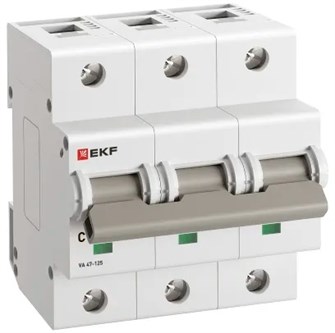 Автоматический выключатель  EKF mcb47125-3-63C 149568