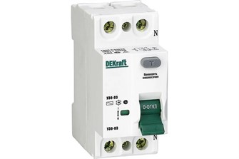 Выключатель дифференциального тока (ВДТ, УЗО)  DEKraft 14228DEK 149634