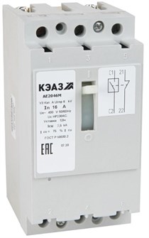 Автоматический выключатель в литом корпусе  КЭАЗ 104621 149786