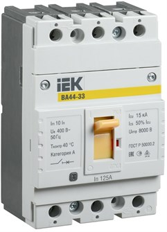 Автоматический выключатель в литом корпусе IEK SVA4410-3-0125 149804