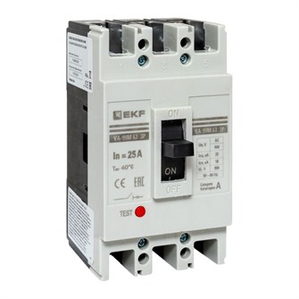Автоматический выключатель в литом корпусе  EKF mccb99-63-25m 149837