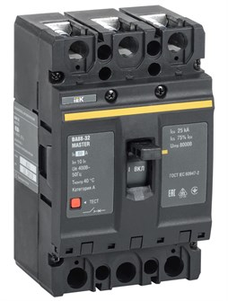 Автоматический выключатель в литом корпусе  IEK SVA10-3-0050-02 149925