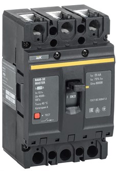 Автоматический выключатель в литом корпусе  IEK SVA10-3-0100-02 149929