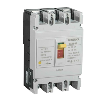 Автоматический выключатель  GENERICA SAV30-3-0250-G 149933