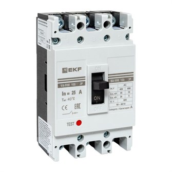 Автоматический выключатель в литом корпусе  EKF mccb99-100-25m 149938