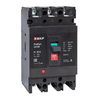 Автоматический выключатель в литом корпусе  EKF mccb-125-18-3-32-ls 149945