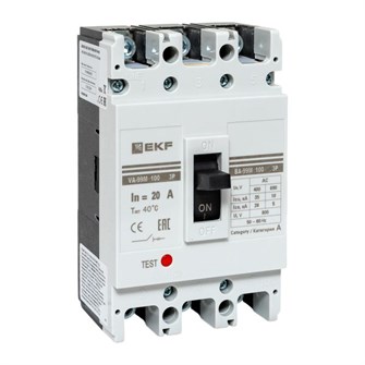 Автоматический выключатель в литом корпусе  EKF mccb99-100-20m 149978