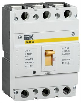 Автоматический выключатель в литом корпусе IEK SVA4410-3-0200 150016