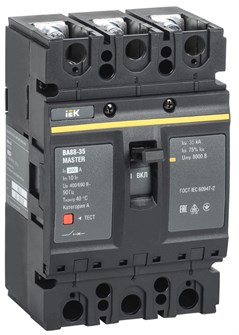 Автоматический выключатель в литом корпусе  IEK SVA30-3-0200-02 150065