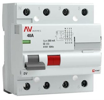 УЗО  EKF rccb-4-40-300-s-av 150105