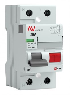 УЗО  EKF rccb-2-25-300-ac-av 150119