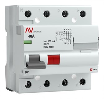 УЗО  EKF rccb-4-40-100-s-av 150134