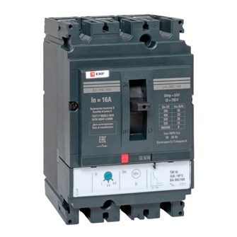 Автоматический выключатель в литом корпусе  EKF mccb99C-160-16 150175