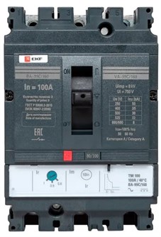 Автоматический выключатель в литом корпусе  EKF mccb99C-160-100 150202