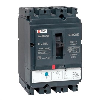 Автоматический выключатель в литом корпусе  EKF mccb99C-160-50 150204