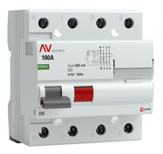 УЗО  EKF rccb-4-100-300-ac-av 150207