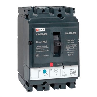 Автоматический выключатель в литом корпусе  EKF mccb99C-250-125 150225