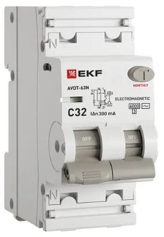 Автомат дифференциальный EKF D63N26M32C300 150497