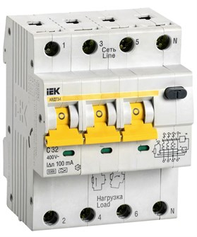 Автомат дифференциальный IEK MAD22-6-032-C-100 150549