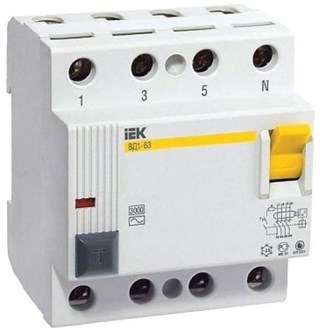 Выключатель дифференциального тока (ВДТ, УЗО)  IEK MDV10-4-100-100 150592