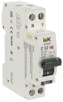 Автоматический выключатель дифф. тока (АВДТ)  IEK AR-B06S-1N-C32C030 150679