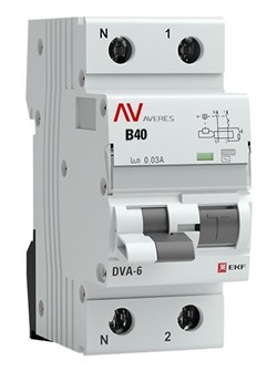 Автомат дифференциальный EKF rcbo6-1pn-40B-30-ac-av 150698