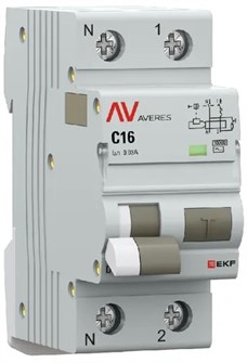 Автомат дифференциальный EKF rcbo10-1pn-16C-30-ac-av 150803