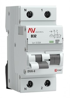 Автомат дифференциальный EKF rcbo6-1pn-32B-30-a-av 150865