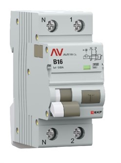 Автомат дифференциальный EKF rcbo10-1pn-16B-30-a-av 150892