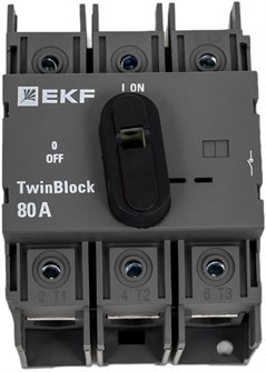 Рубильник  EKF tb-80-3p-f 150981
