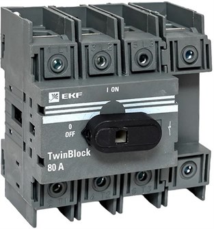 Рубильник  EKF tb-80-4p-f 151004