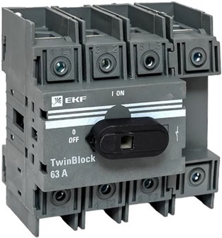 Рубильник  EKF tb-63-4p-f 151008